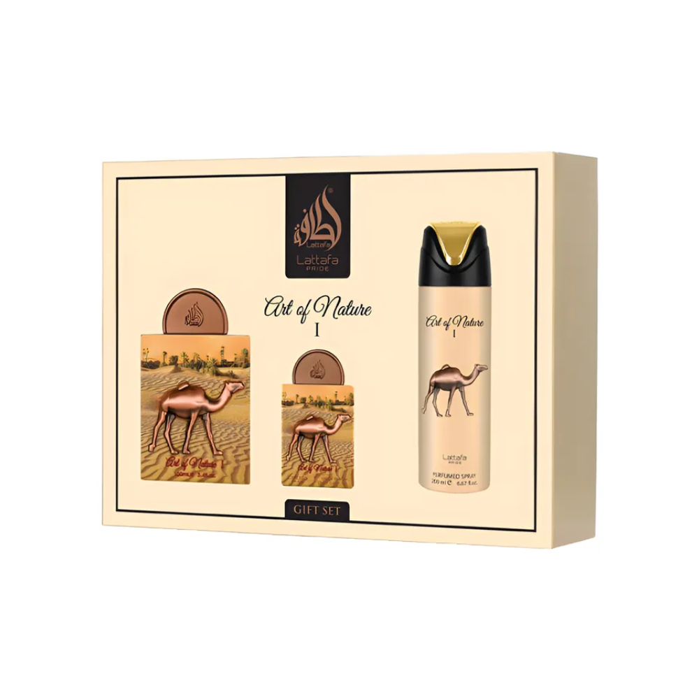 Lattafa Art Of Nature I Edp 100 Ml + 20 Ml + Deo 200 Ml Set 3 Pcs Unis