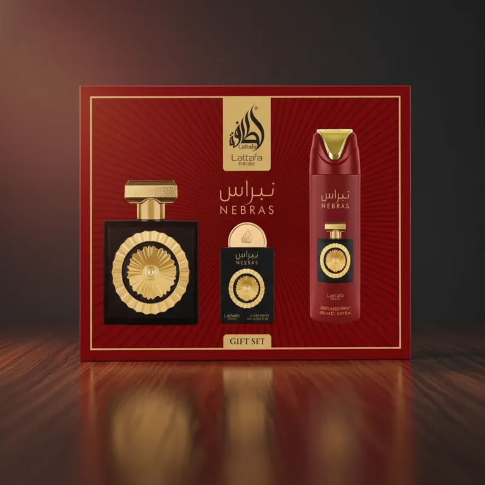 Lattafa Nebras Edp 100 Ml + 20 Ml + Deo 200 Ml Set 3 Pcs Unisex