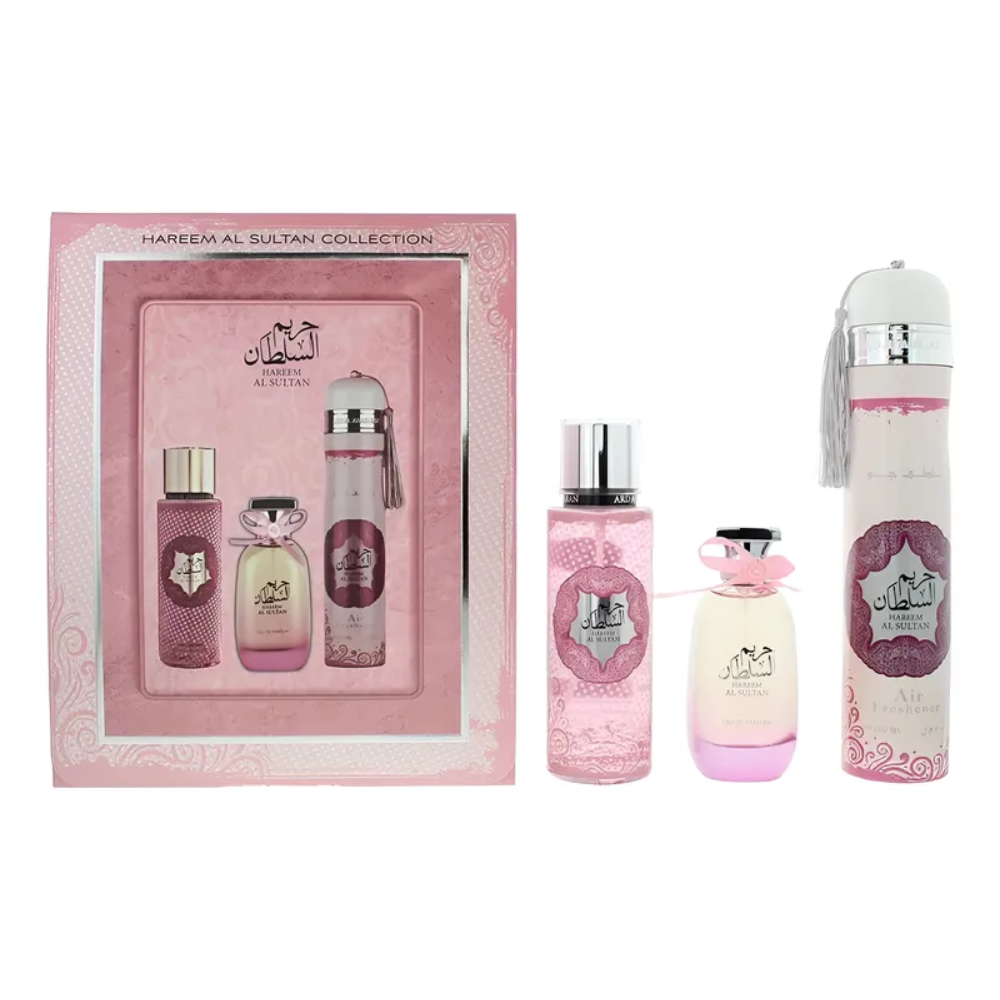 Ard Al Zaafaran Hareem Al Sultan Edp 100 Ml + Bs 250 Ml + Deo 300 Ml Set Mujer