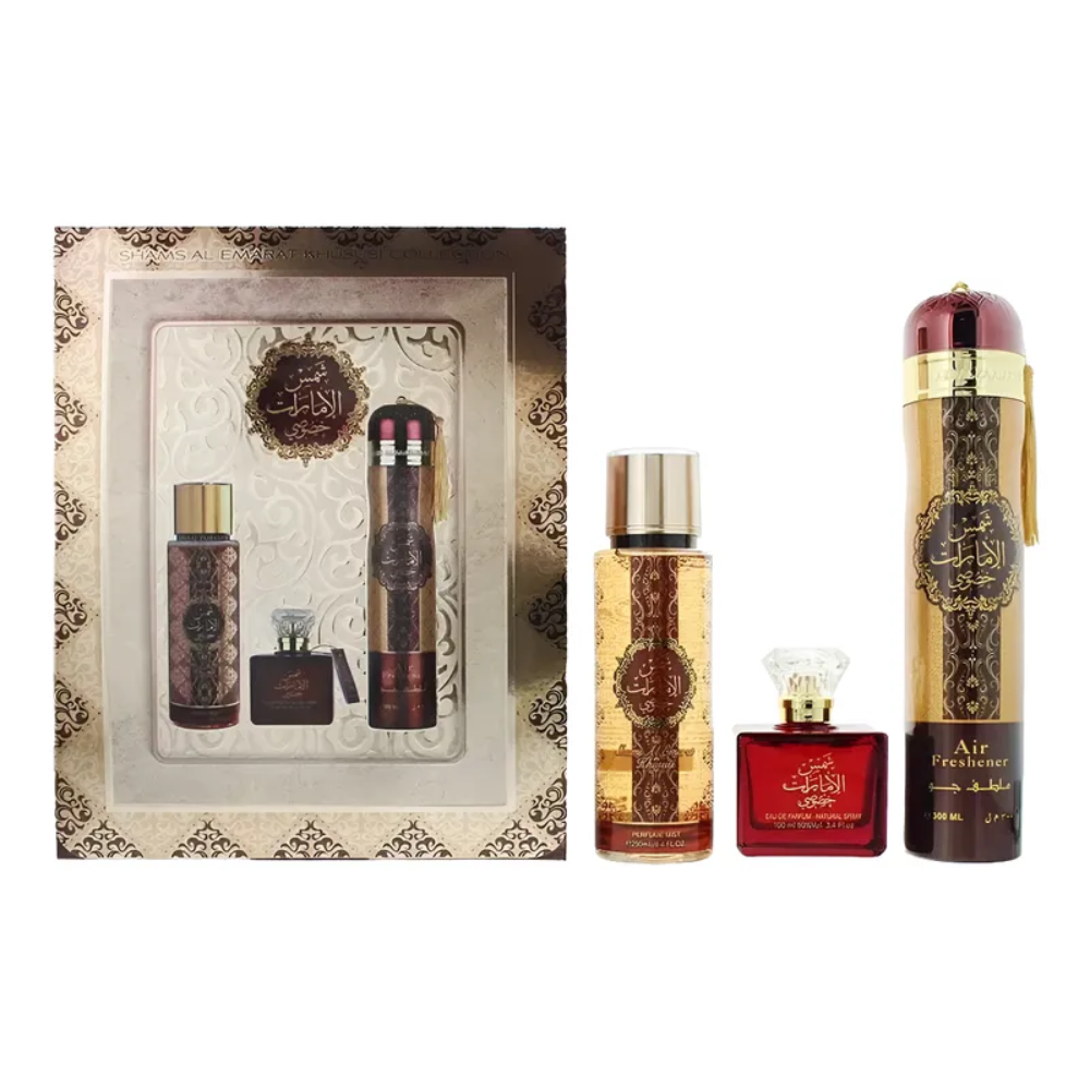 Ard Al Zaafaran Shams Al Emarat Khususi Edp 100 Ml + 250 Ml + Deo 300 Ml Set Unisex