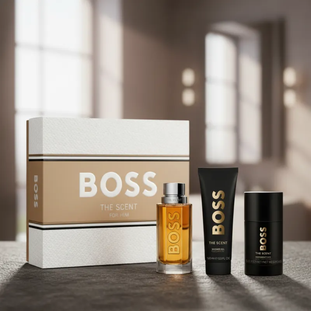 Hugo Boss The Scent Men Edt 100Ml + Sg 100Ml Deo Stick 75 Ml Set