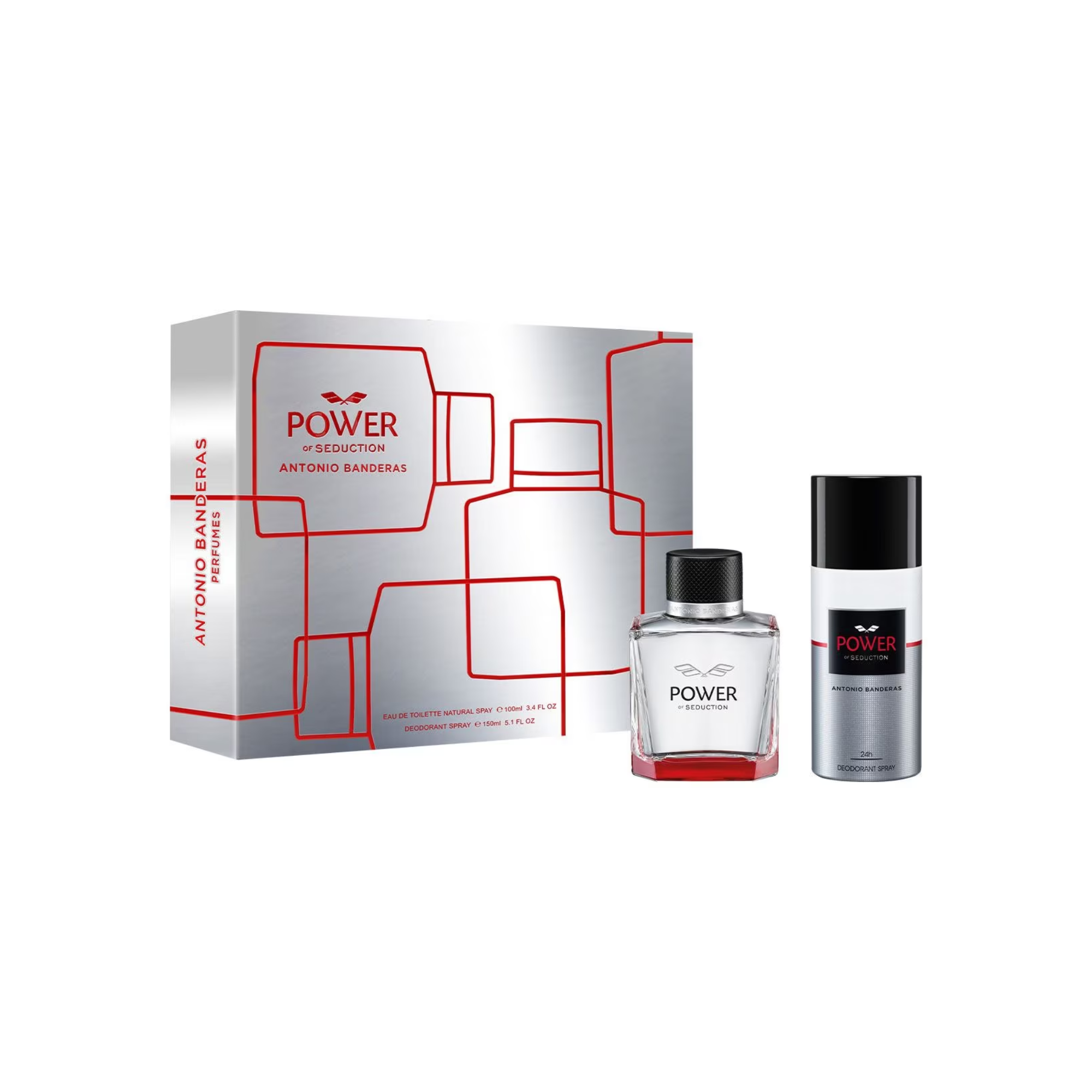 Antonio Banderas Power Of Seduction Edt 100 Ml + Deo 150 Ml Set Hombre