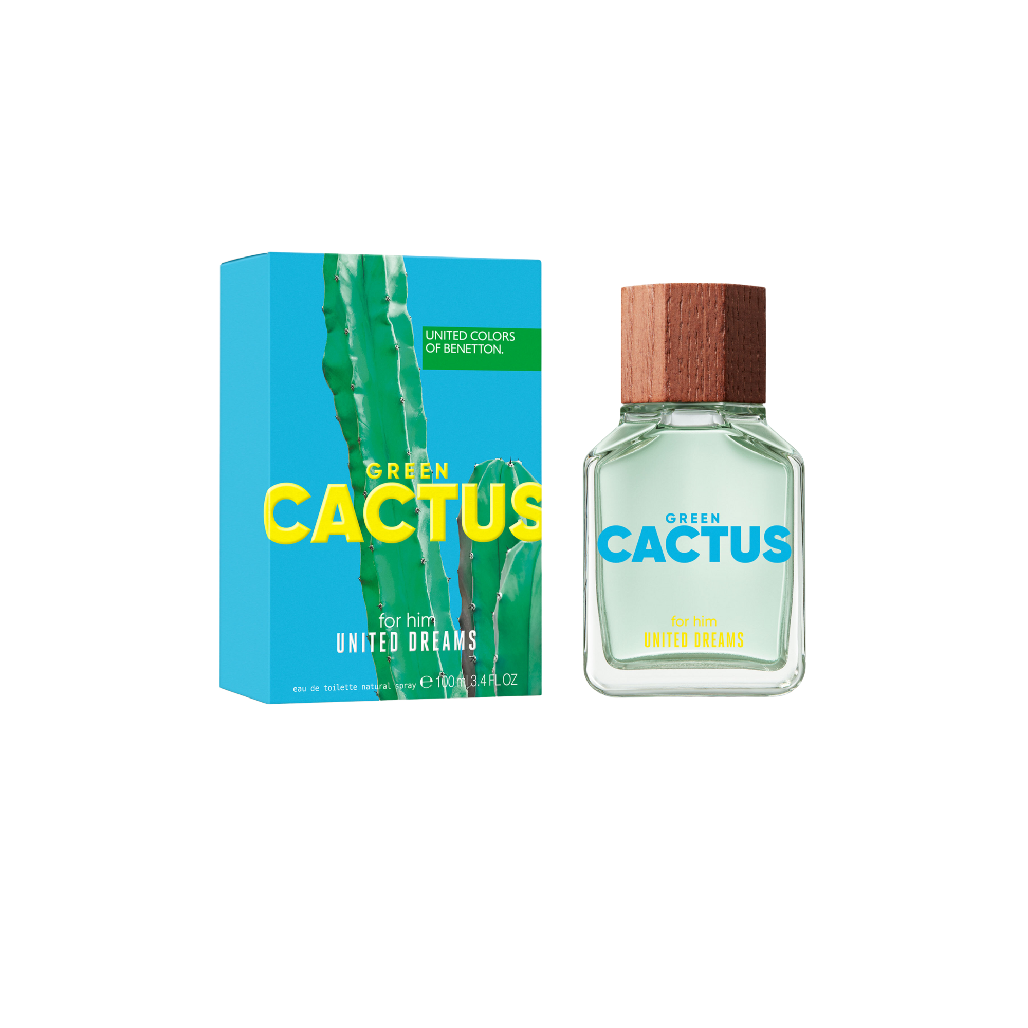 Benetton United Dreams Green Cactus Edt 100 Ml Hombre