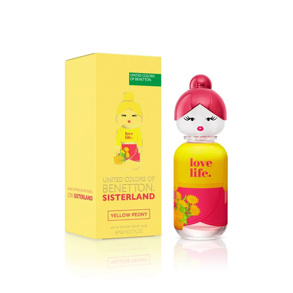 Benetton Sisterland Yellow Peony Edt 80 Ml Mujer