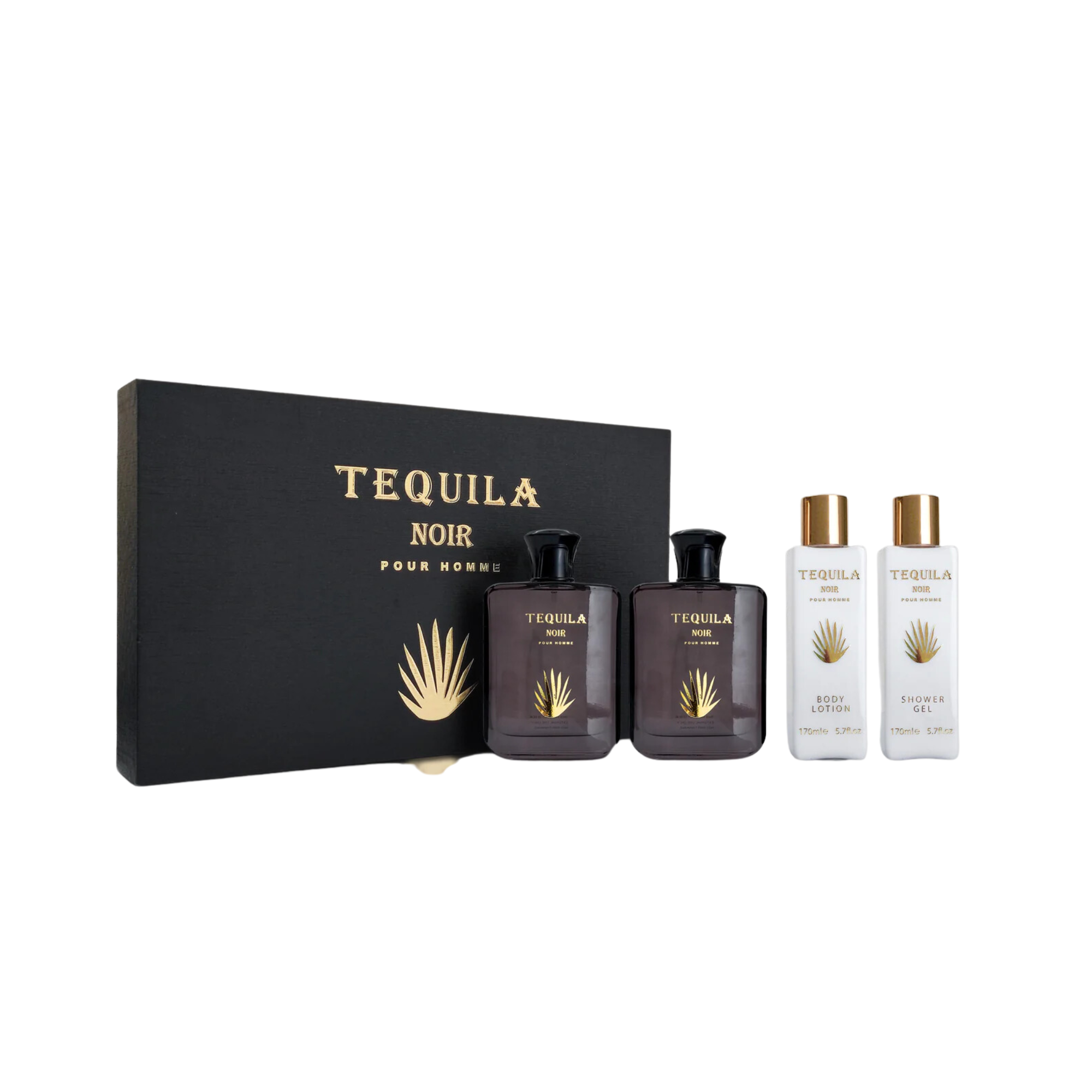 Bharara Tequila Noir Pour Homme Set EDP 100ML + 170ML BL + 100ML AS + 170ML SG Hombre