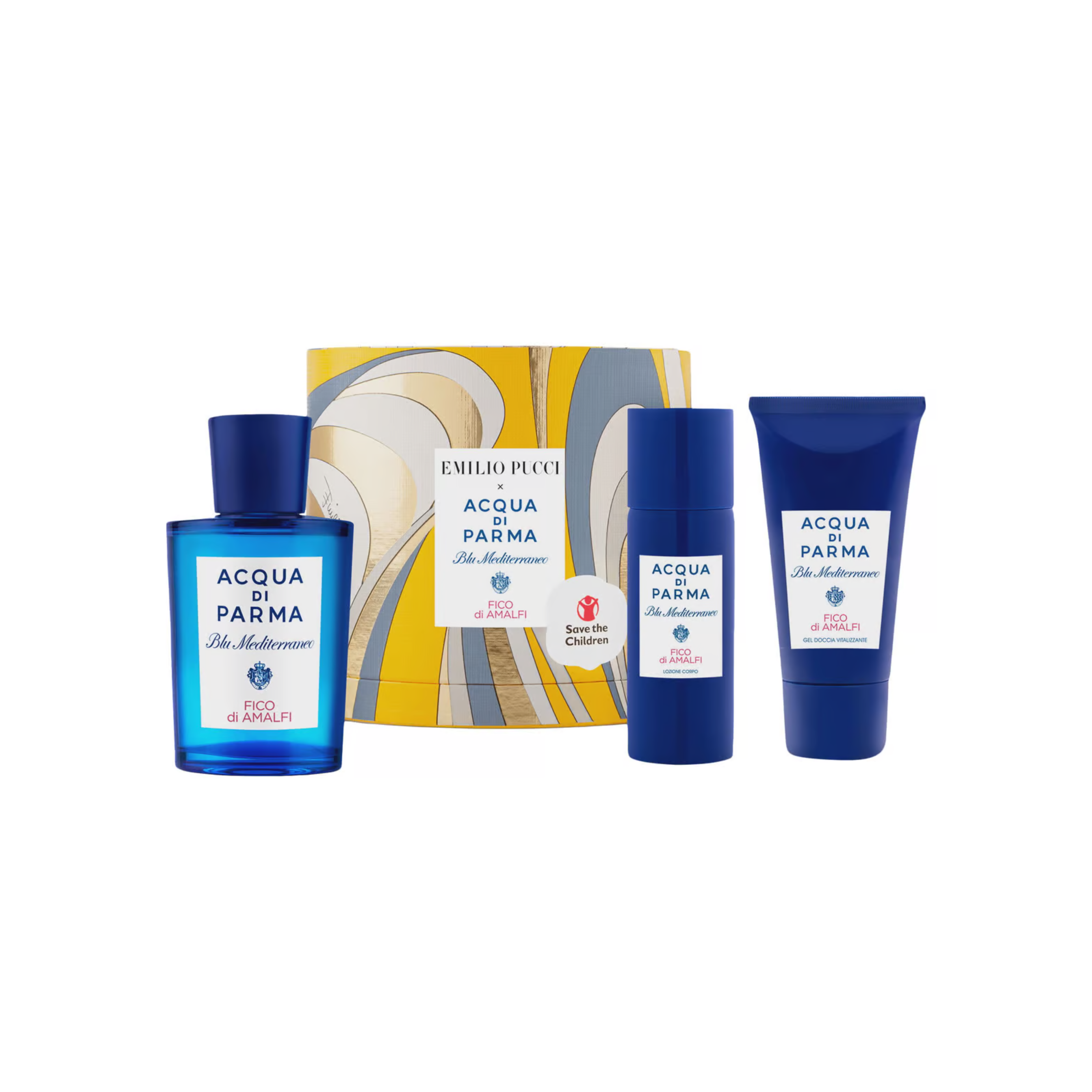 Acqua Di Parma Blue Mediterraneo Fico Di Amalfi Edt 75ml + 40 Bl + 50 Gel Ducha