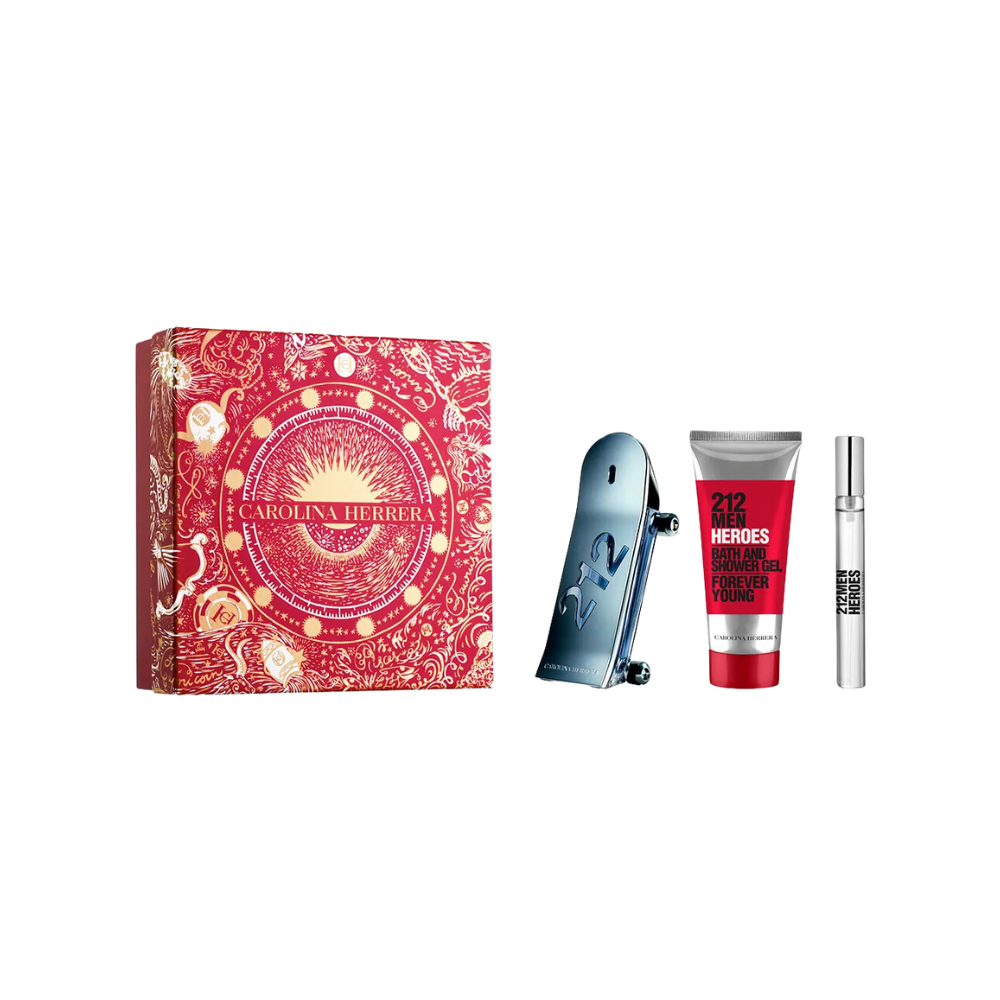 Carolina Herrera 212 Heroes Estuche 90ml Edt + 10ml + 100ml Sg Hombre