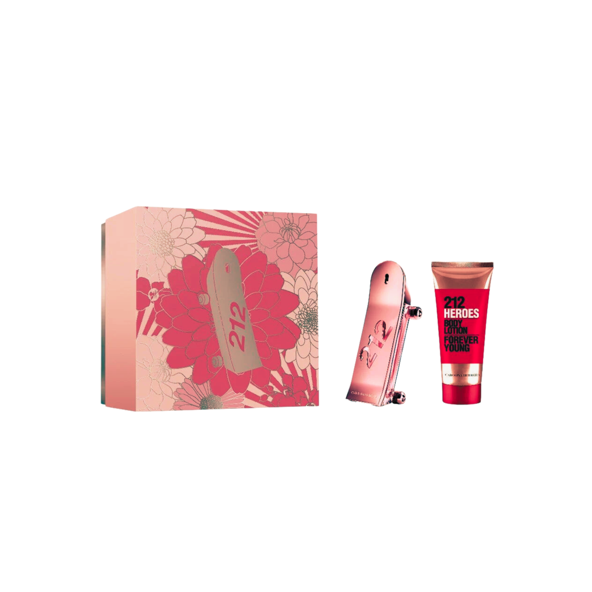 Carolina Herrera 212 Heroes Set EDP 80 ML + 100ML BL Mujer