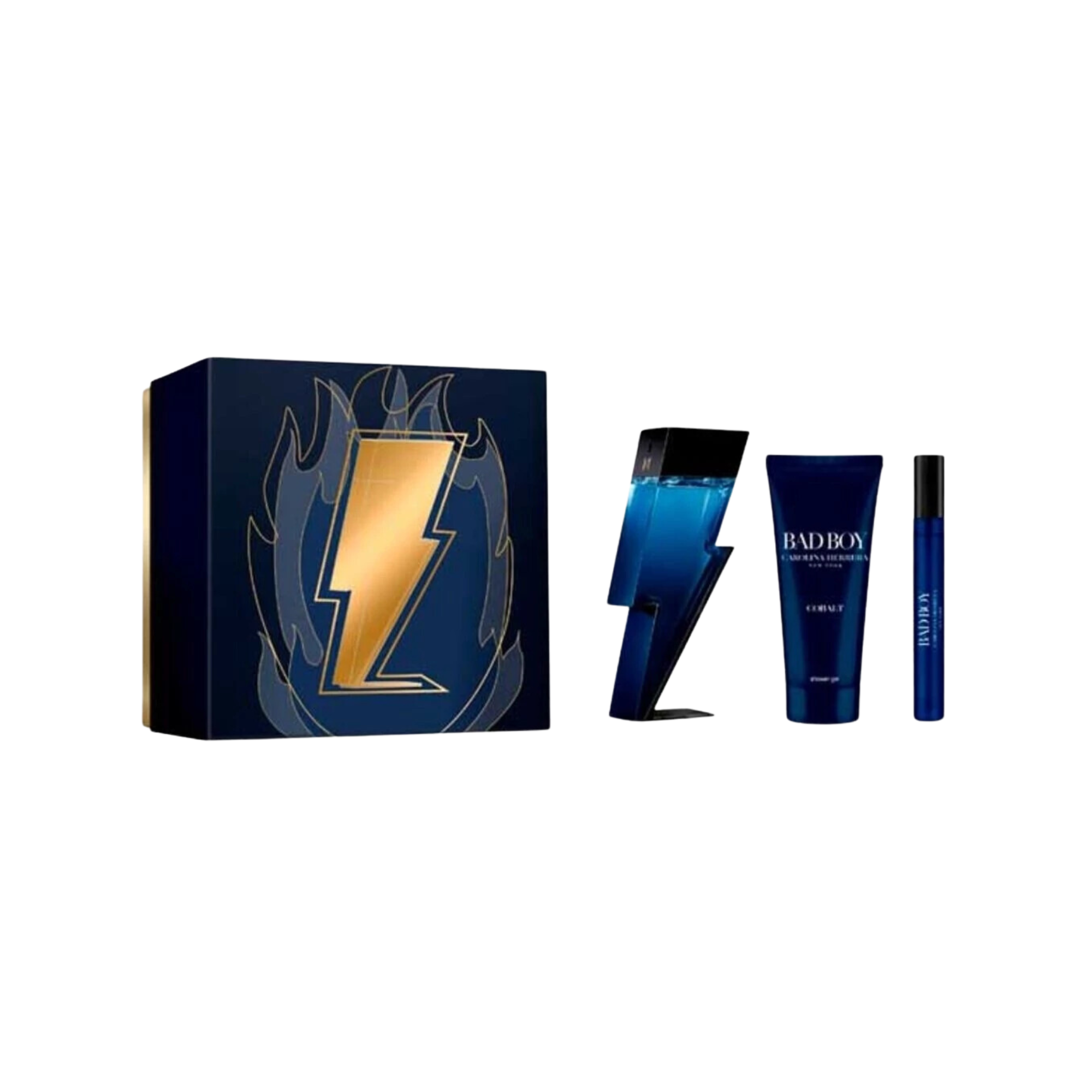 Carolina Herrera Bad Boy Cobalt Edp 100ml + 10 Ml + 100 Gel Ducha