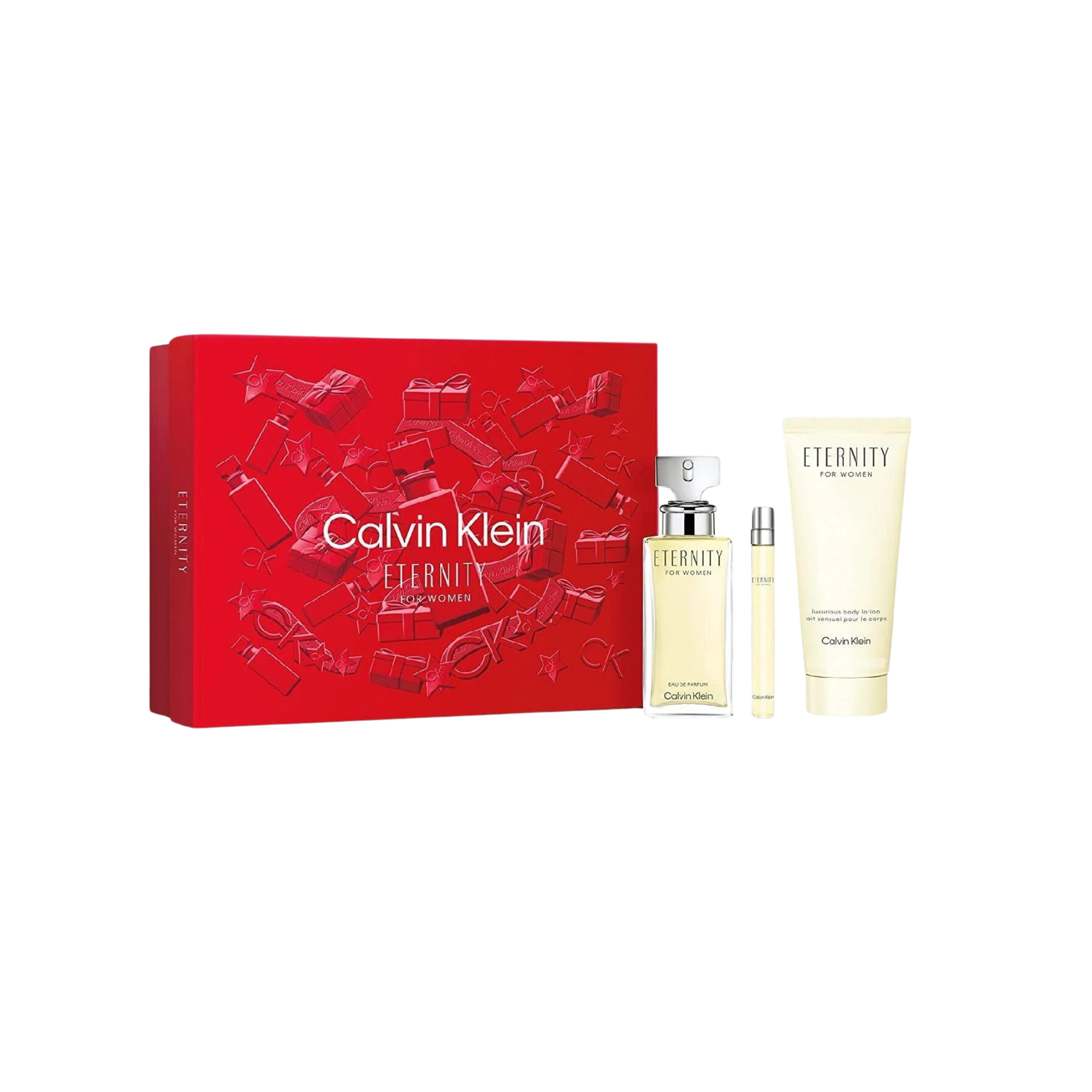 Calvin Klein Eternity Estuche 100ml Edp + 10ml + 200ml Bl Mujer