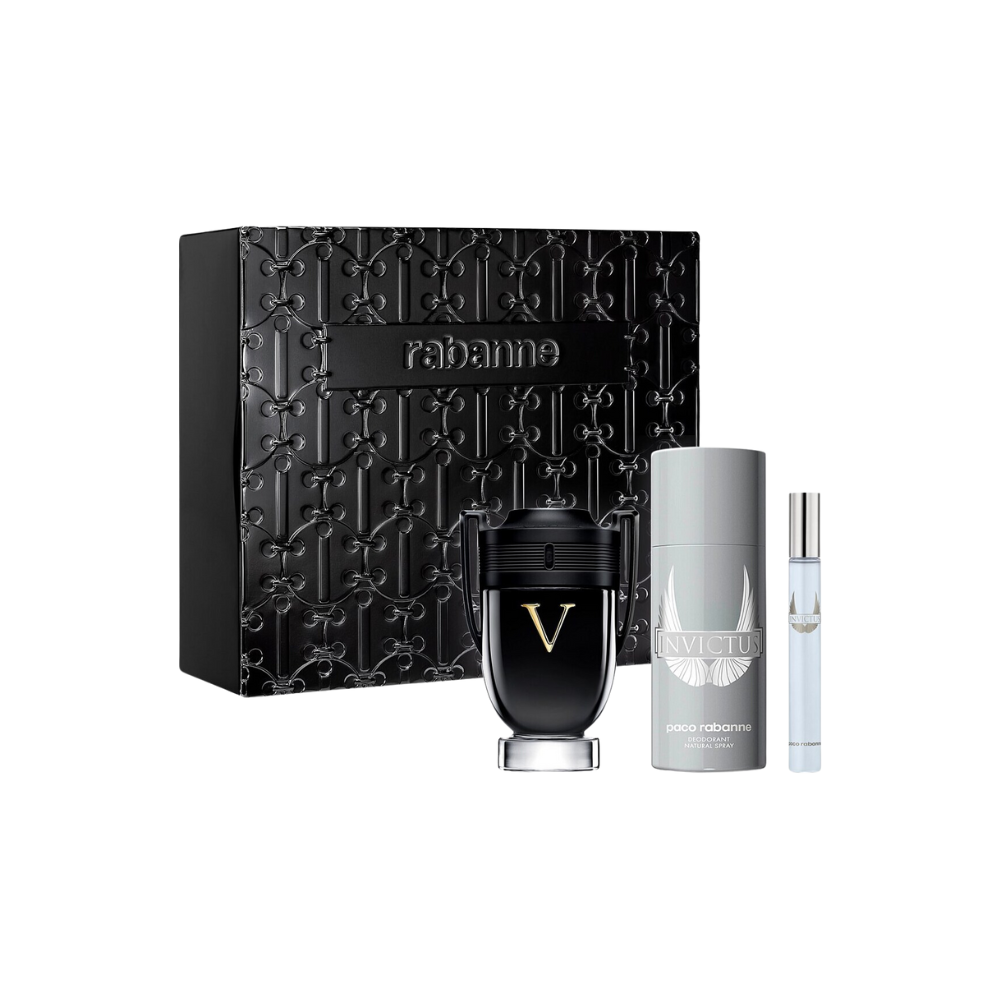 Paco Rabanne Invictus Victory Estuche 100ml +10ml Edp + 150ml Deo Hombre