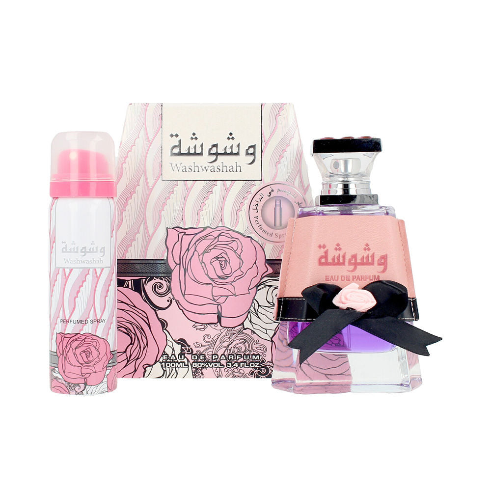 Lattafa Washwashah Edp 100 Ml + Deo Spray 50 Ml Set De 2 Pcs Mujer