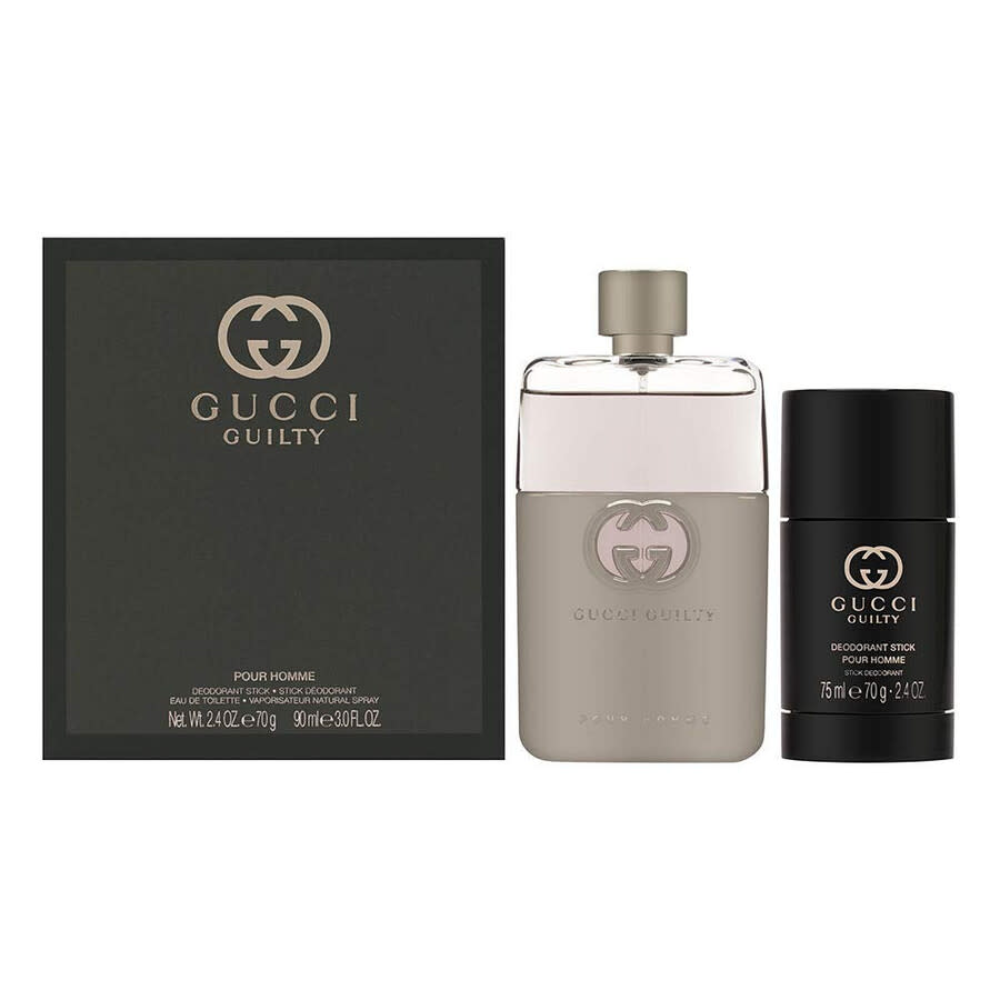 Guilty Pour Homme Edt 90 Ml + Deo Stick 75 Ml Set De 2 Pcs Hombre