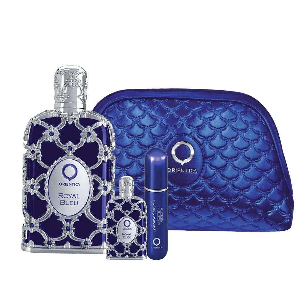Orientica Royal Bleu EDP 80ml + 7.5mL + Atomizador Recargable + Git Bag Unisex