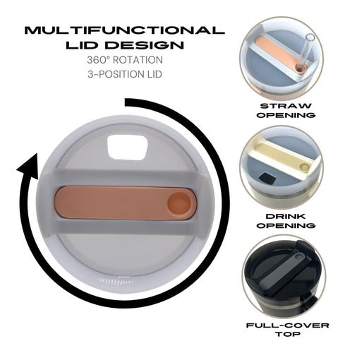 Vaso Termico Quencher 1,2lt Color Crema