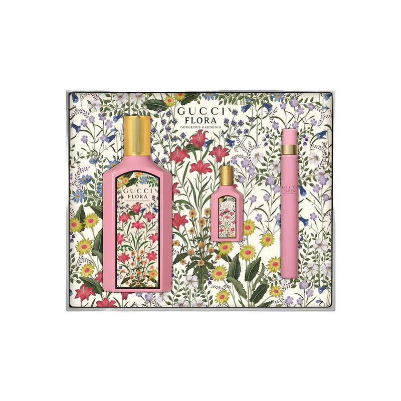 Gucci Flora Gorgeous Gardenia Edp 100 Ml + 10 Ml + 5 Ml Set 3 Pcs Mujer