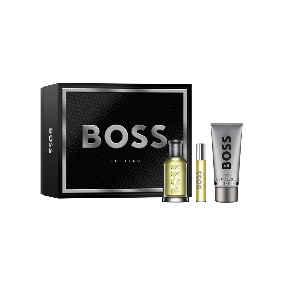 Hugo Boss Bottled Edt 100 Ml + 10 Ml + Shower Gel 100 Ml Set 3 Pcs Hombre