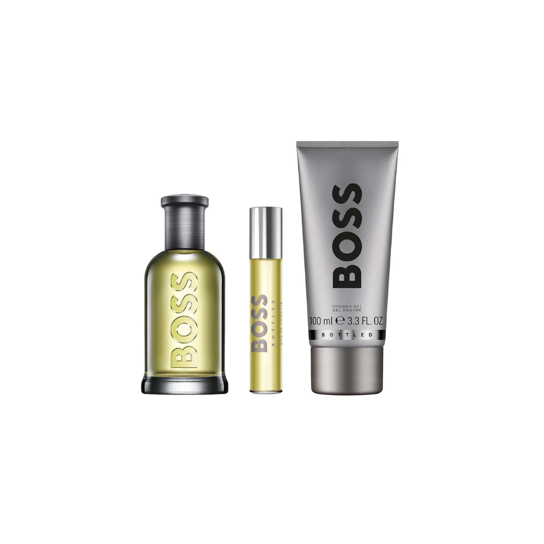 Hugo Boss Bottled Edt 100 Ml + 10 Ml + Shower Gel 100 Ml Set 3 Pcs Hombre