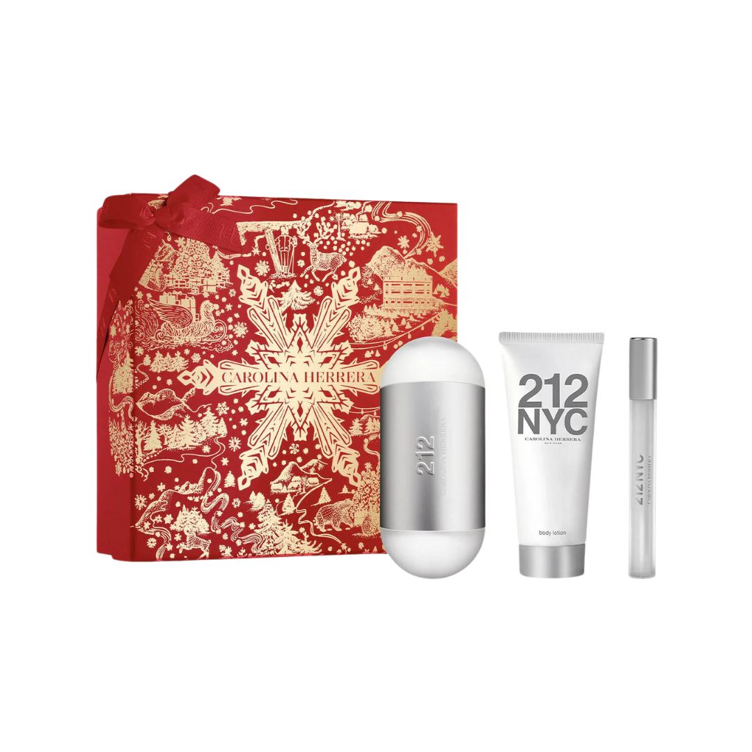 Carolina Herrera 212 Nyc Xmas Woman Set Edt 100Ml + Bl 100 Ml + Edt 10 Ml