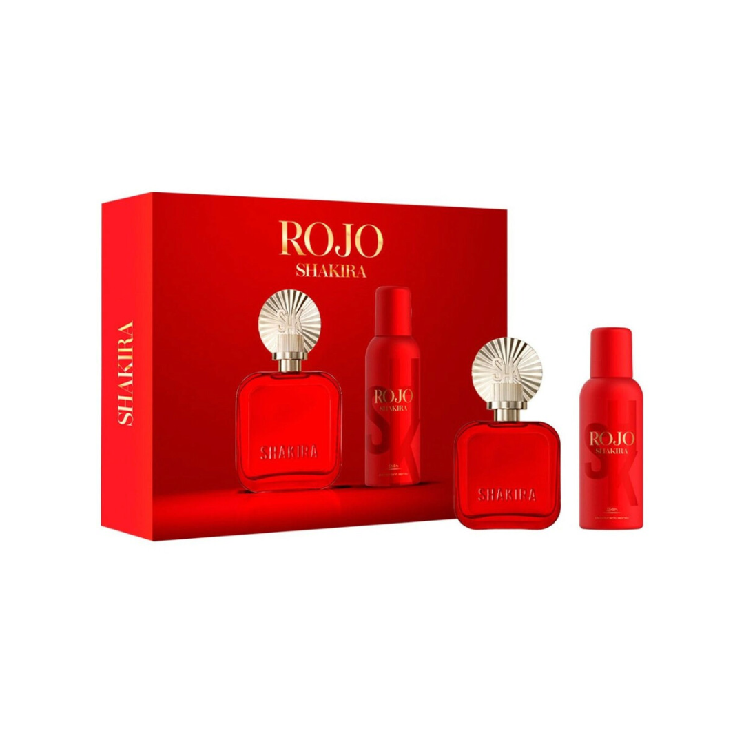 Shakira Rojo Set Edp 80 Ml + Deo 150 Ml Mujer