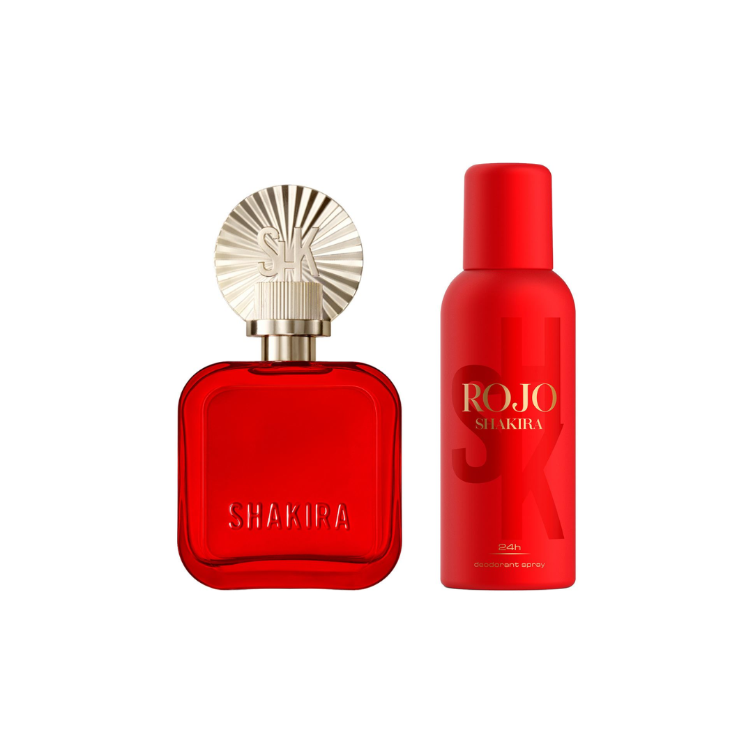 Shakira Rojo Set Edp 80 Ml + Deo 150 Ml Mujer