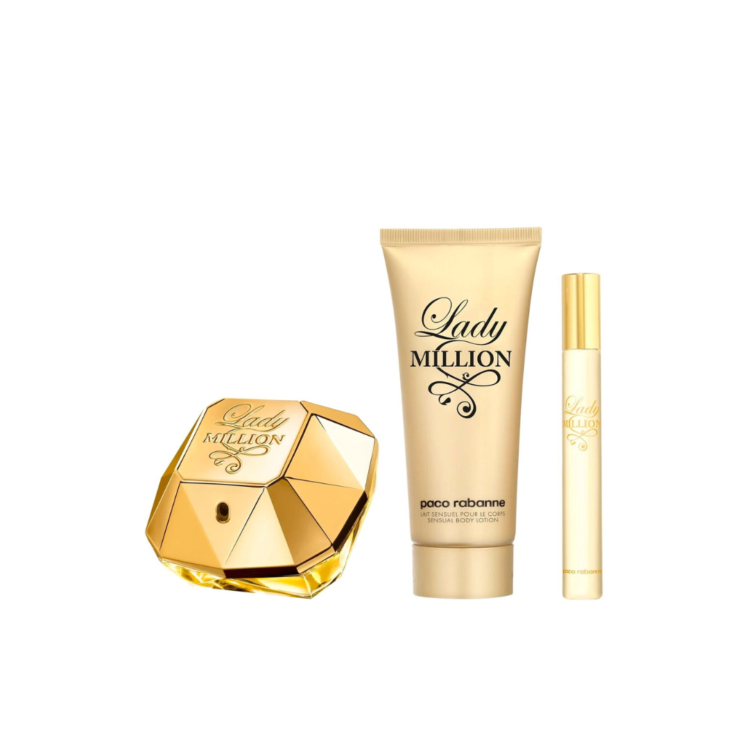 Paco Rabanne Lady Millon 80ml Edp + Bl 100 Ml + Mini 10 Ml Mujer