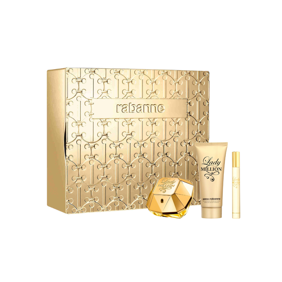 Paco Rabanne Lady Millon 80ml Edp + Bl 100 Ml + Mini 10 Ml Mujer