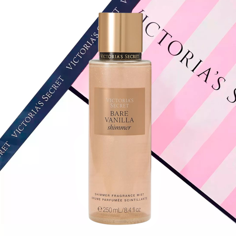 Victoria Secret Bare Vanilla Shimmer Body Splash 250ml Mujer Nuevo Formato