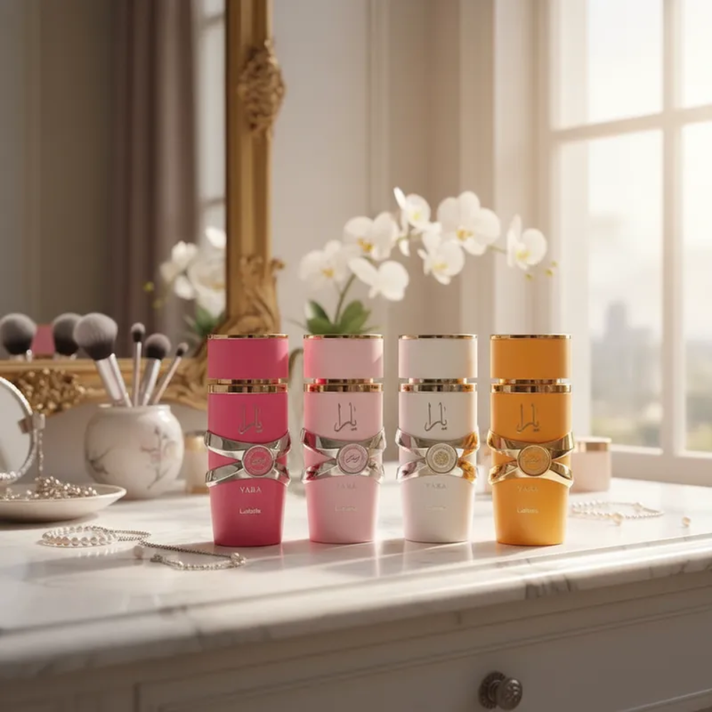 Set Lataffa Yara Candy + Yara Tous + Yara Moi + Yara Edp 25ml 4 Pcs Mujer