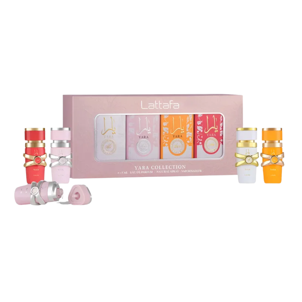 Set Lataffa Yara Candy + Yara Tous + Yara Moi + Yara Edp 5ml x 4 Pcs Mujer
