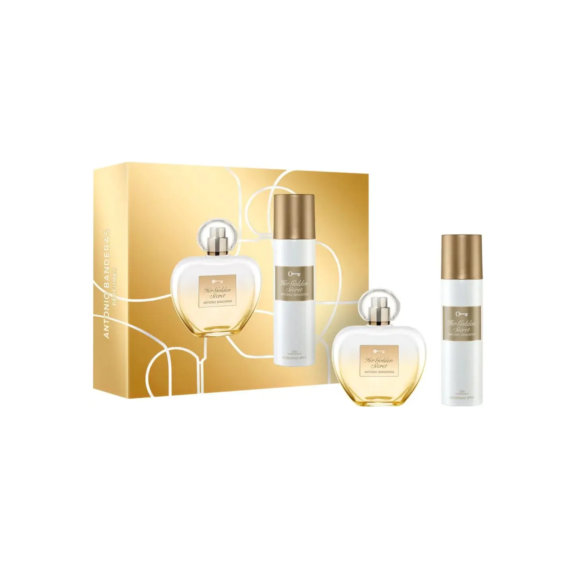 Antonio Banderas Her Golden Secret Estuche Edt 80ml + 150ml Deo Mujer