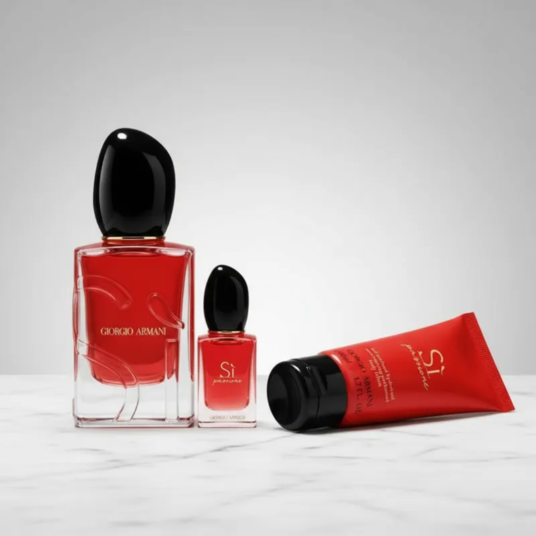 Giorgio Armani Si Passione Edp 50ml + 7ml + Body Lotion 50ml Set Mujer