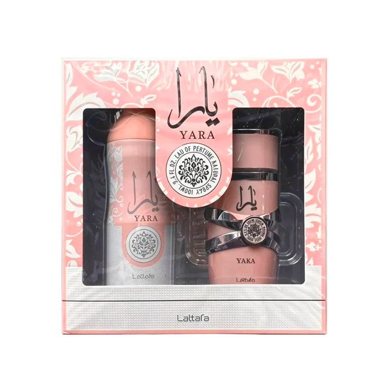 Set Yara Edp 100 Ml + Deo Spray 200 Ml Set 2 Pcs