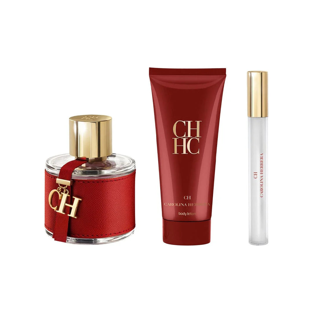 Carolina Herrera Ch Ch Set Edt 100Ml + Bl 100 Ml + Edt 10 Ml Mujer