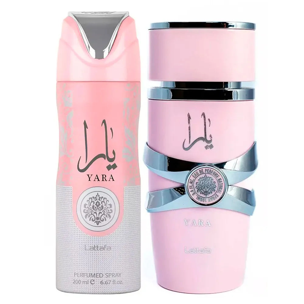 Set Yara Edp 100 Ml + Deo Spray 200 Ml Set 2 Pcs