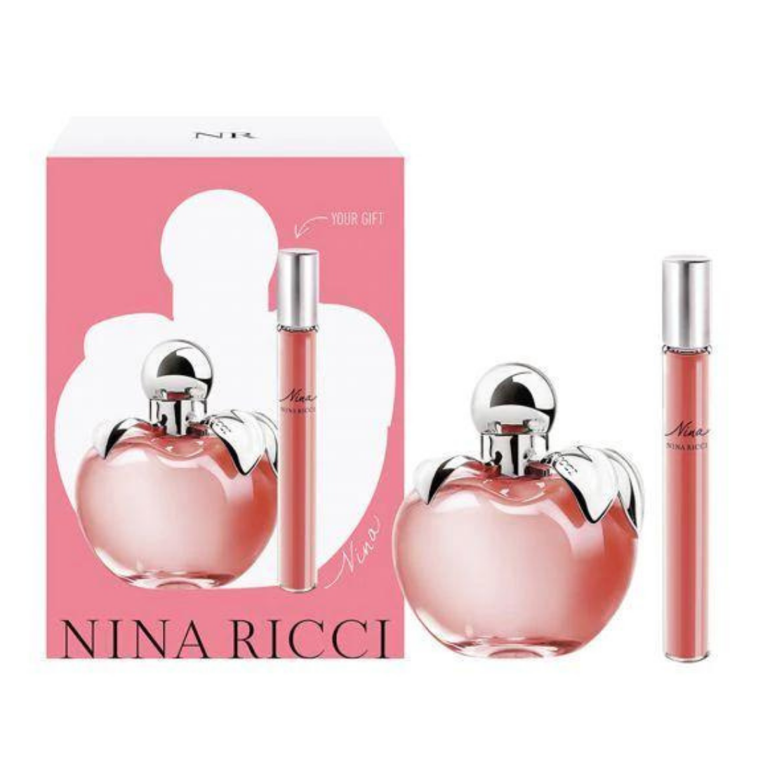 Set Nina Ricci Nina EDT 80 Ml + 10 Ml Mujer - Lodoro Perfumes