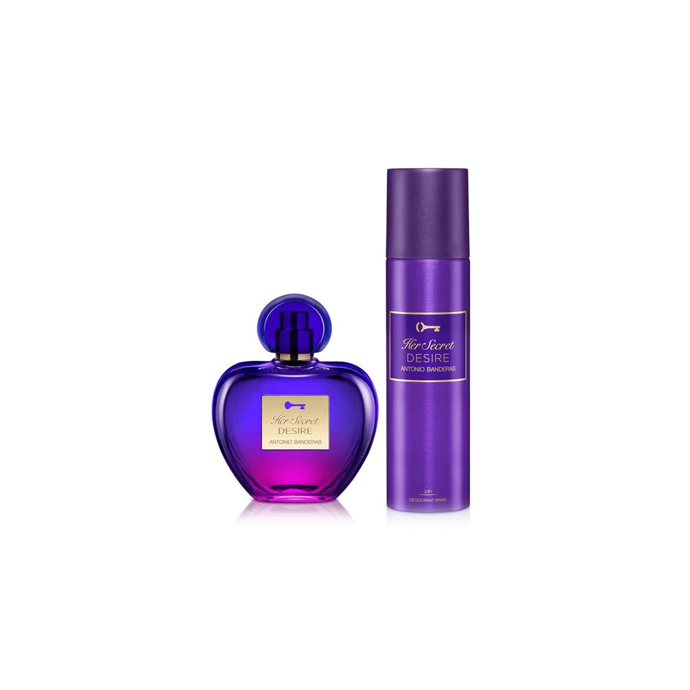 Her Secret Desire Antonio Banderas Estuche 2 Pcs EDT 50 Ml + 150 Ml Deo Mujer - Lodoro Perfumes