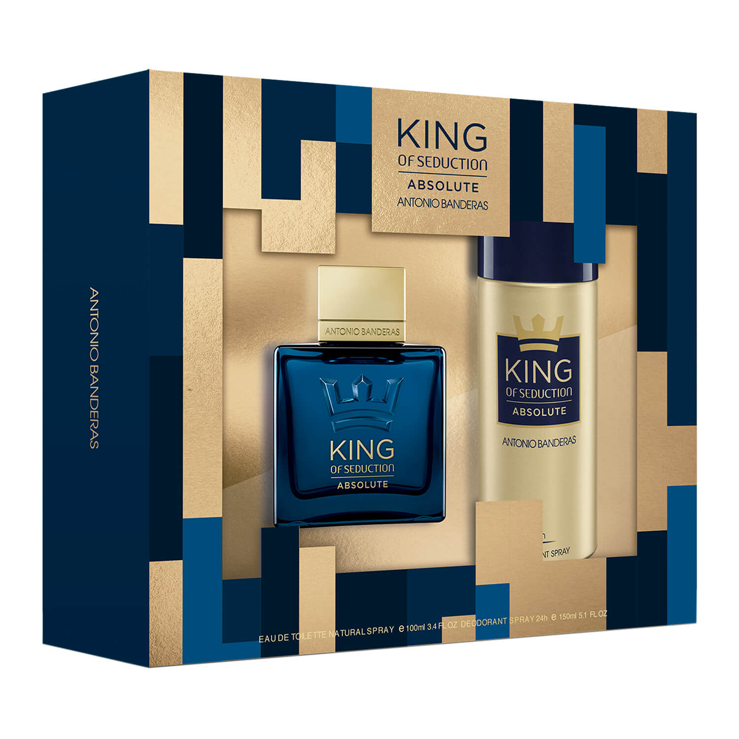 King Of Seduction Absolute Antonio Banderas 2 Pcs EDT 100 ML + 150 ML Deo - Lodoro Perfumes