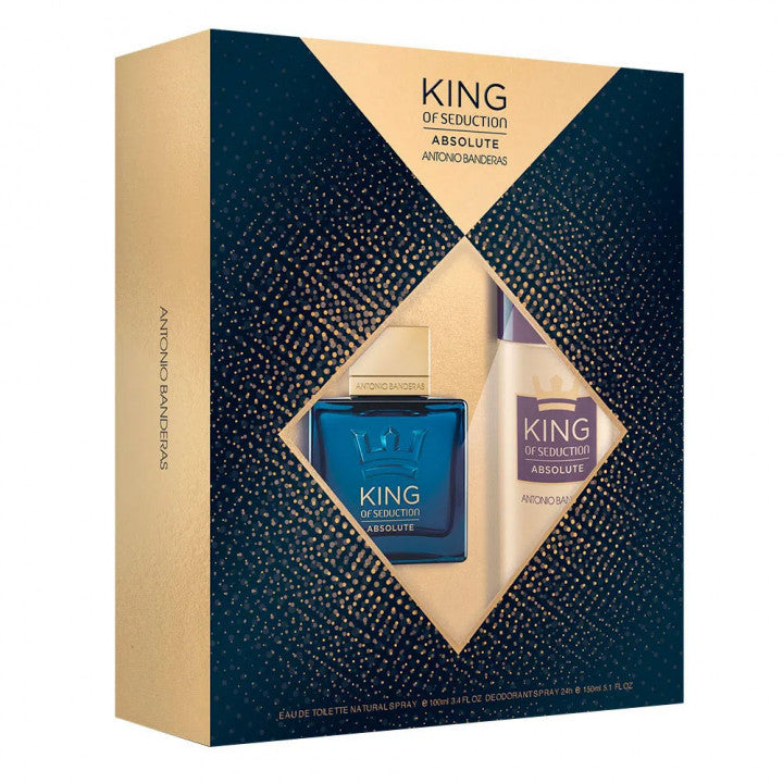 King Of Seduction Absolute Antonio Banderas 2 Pcs EDT 100 ML + 150 ML Deo - Lodoro Perfumes