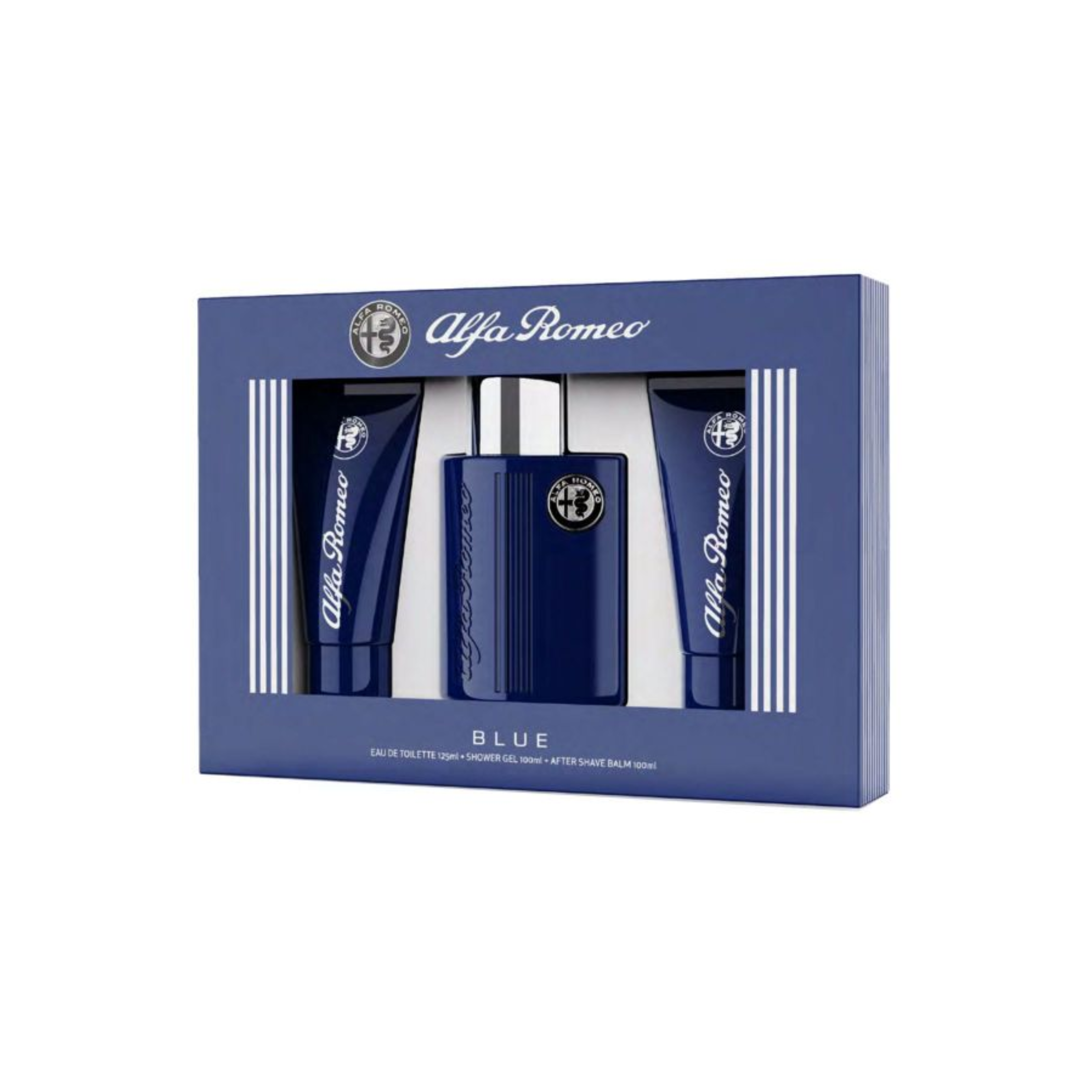 Alfa Romeo Blue Estuche Edt 125ml + 100ml Sg + 100ml As Hombre