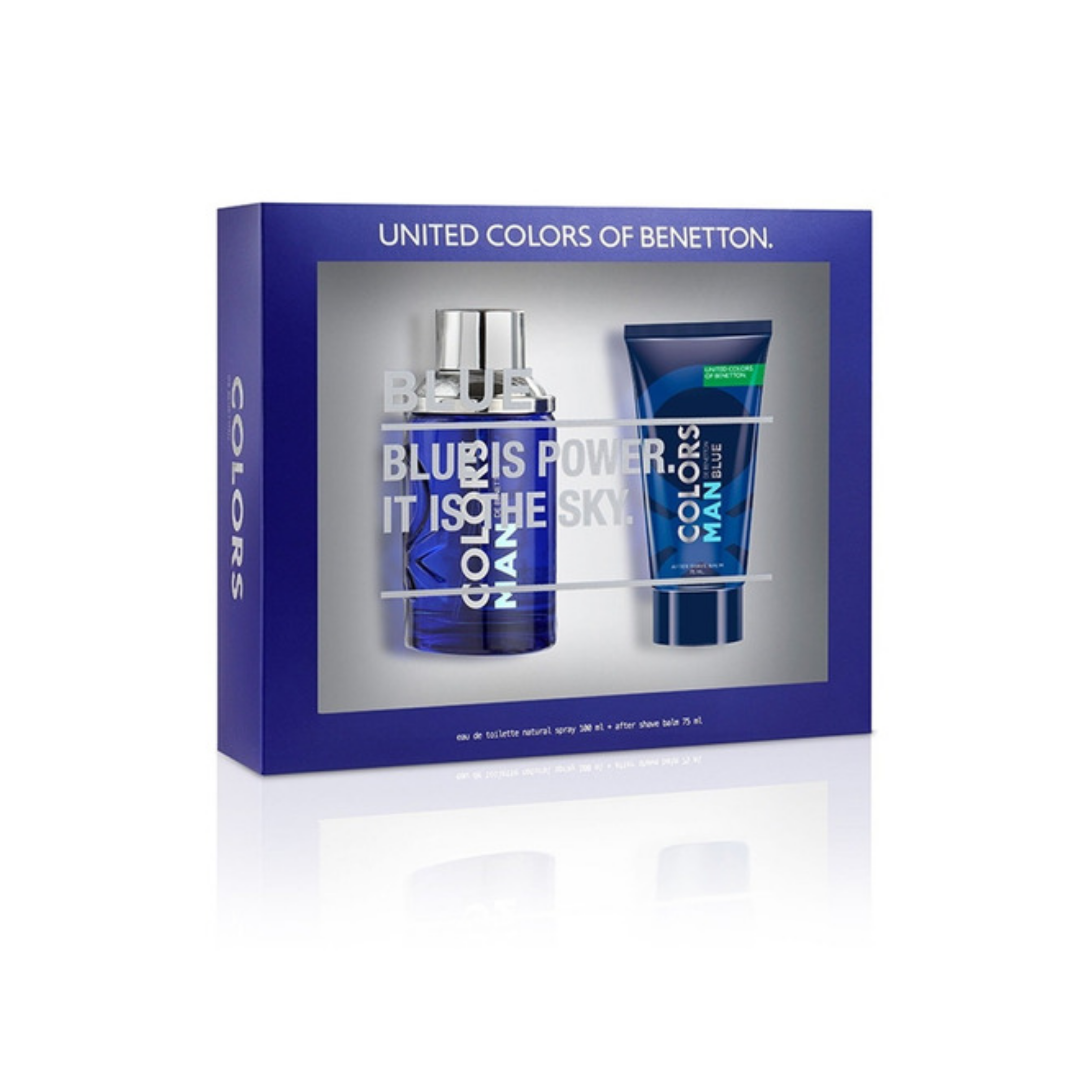 Benetton Colors Man Blue EDT 100 Ml + 75 ASB Estuche Hombre Lodoro