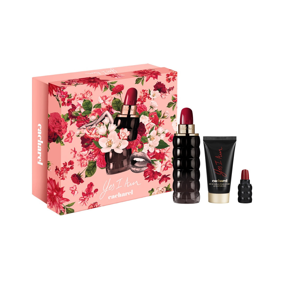 Yes I Am Cacharel Set EDP 75 Ml + 50 Ml Bl + 5 Ml Mujer - Lodoro Perfumes