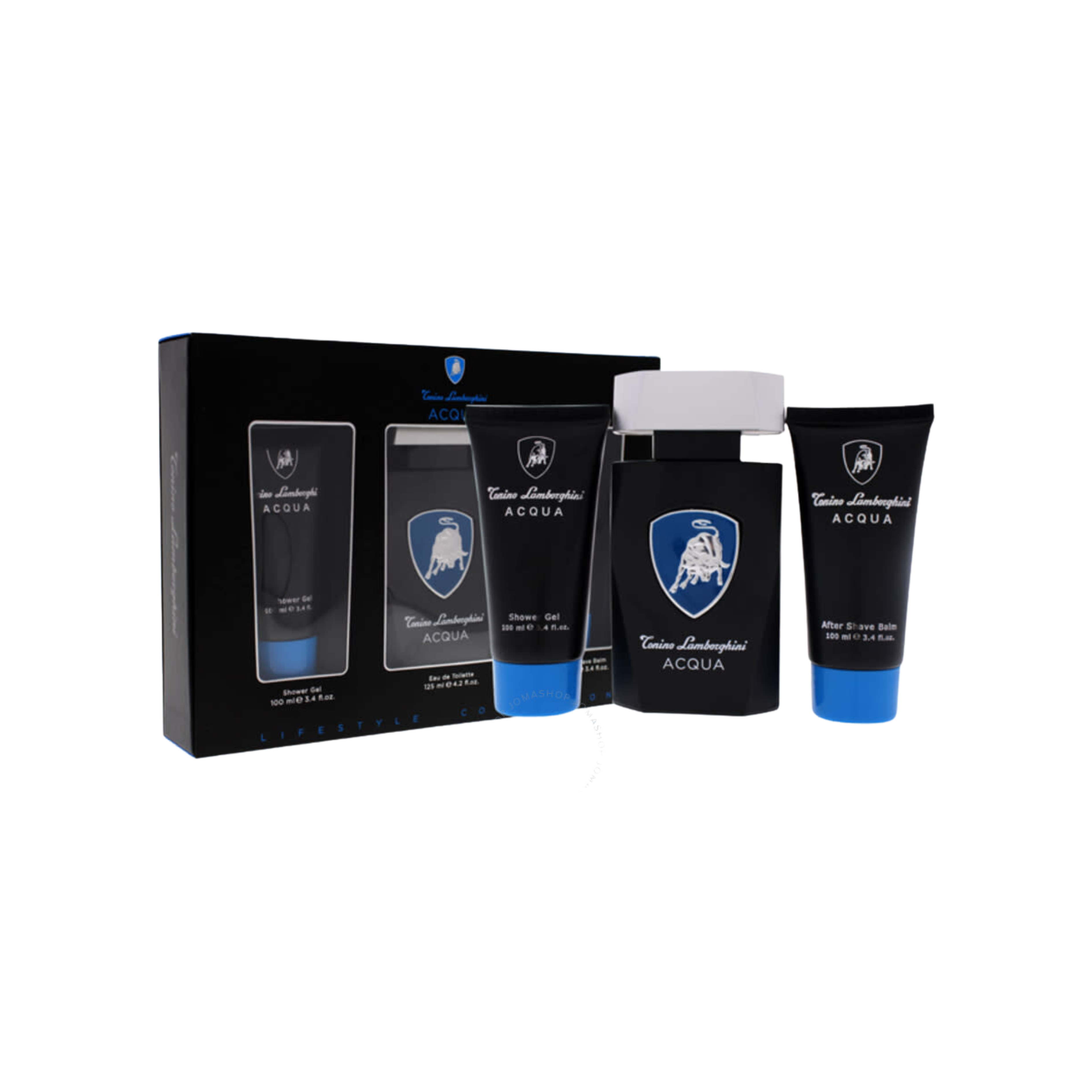 Lamborghini Acqua Estuche Edt 125ml + 100ml Sg + 100ml As Hombre