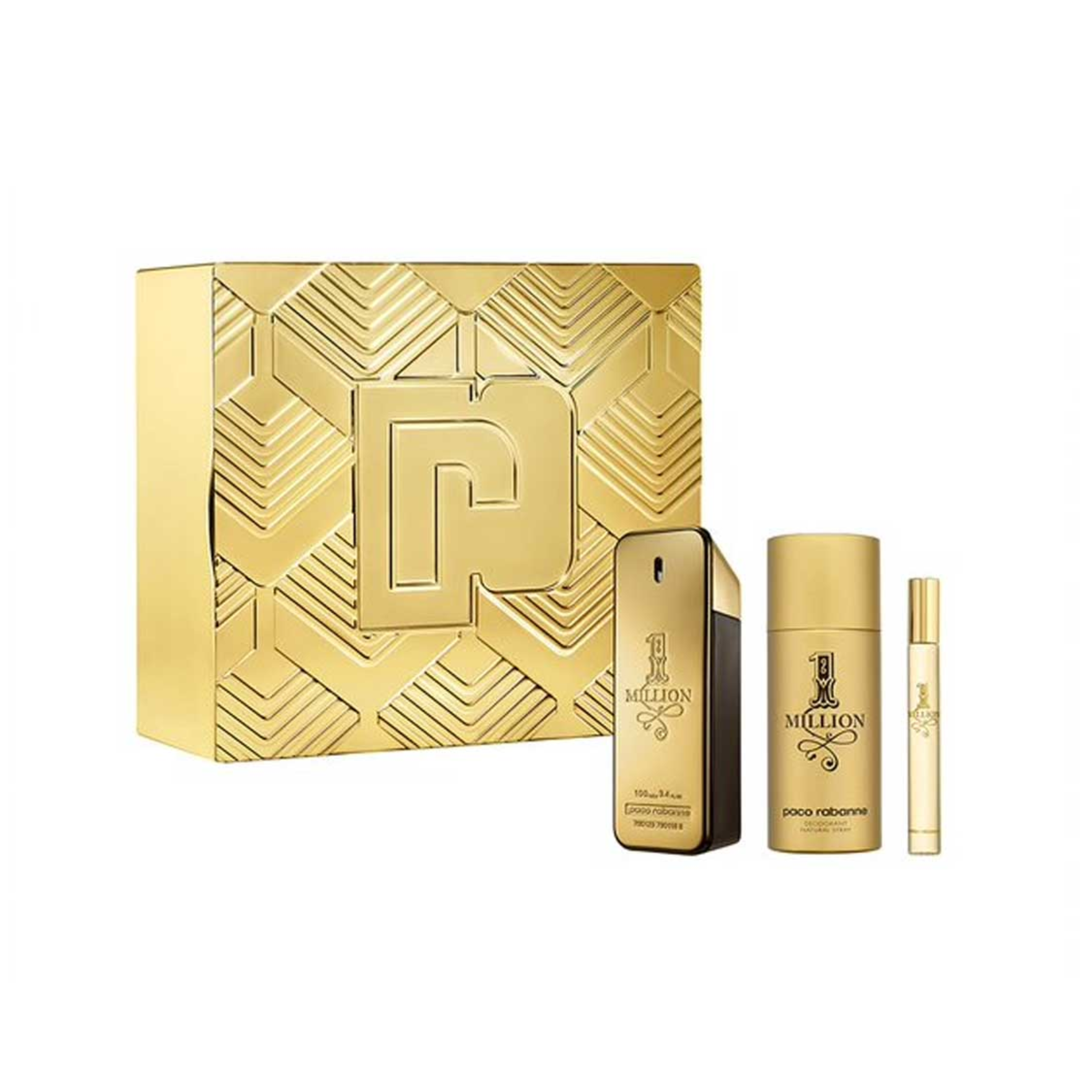 Paco Rabanne One Million Estuche Edt 100ml + 150ml Deo + 10ml Hombre