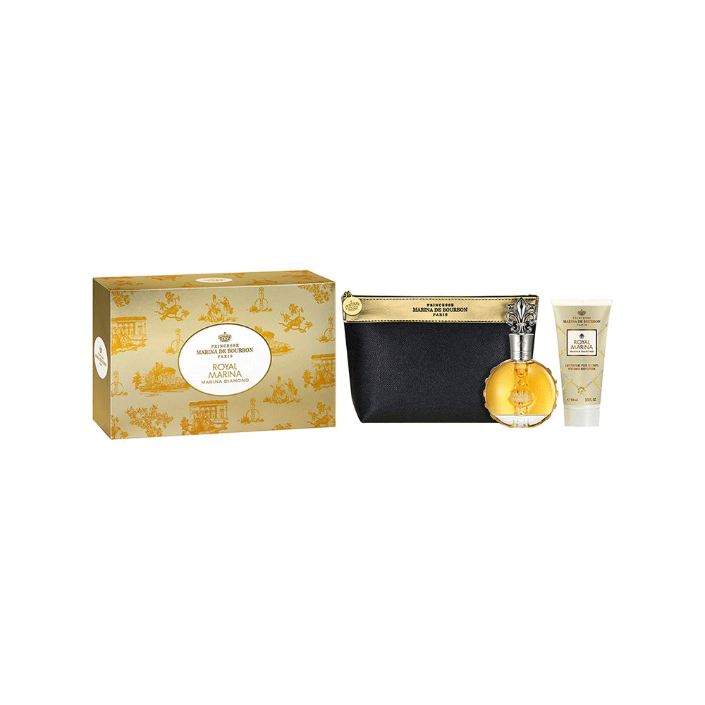 Marina De Bourbon Royal Diamond Estuche Edp 100 Ml + Bl 100 Ml + Nec Mujer Lodoro Perfumes