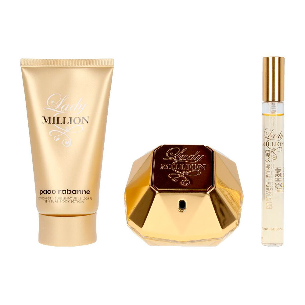 Lady Million Paco Rabanne Mujer Estuche Edp 80 Ml +10 Ml+100 Bl