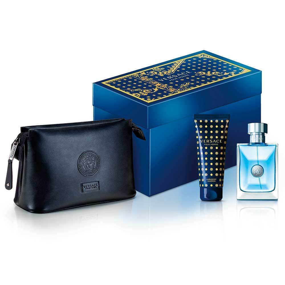 Versace Pour Homme 3 Piezas 100ML EDT + 100ML SG + Neceser Estuche Hombre