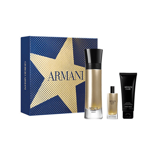 Armani Code Absolu Estuche Parfum Pour Homme 110ML+15ML+GEL DE DUCHA 75ML Hombre - Lodoro Perfumes y Lentes