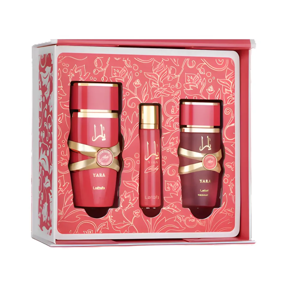 Lattafa Yara Candy Edp 100 Ml + 12 Ml + 50 Ml Hair Mist Set 3 Pcs Mujer