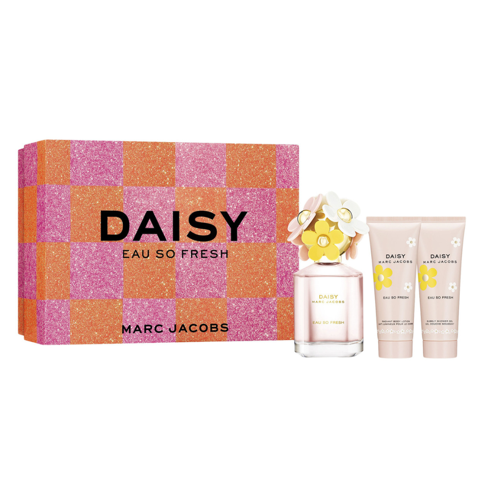 Marc Jacobs Daisy Eau So Fresh Edt 75 Ml + 75ml S/G + 75ML B/L Set 3 pcs Mujer